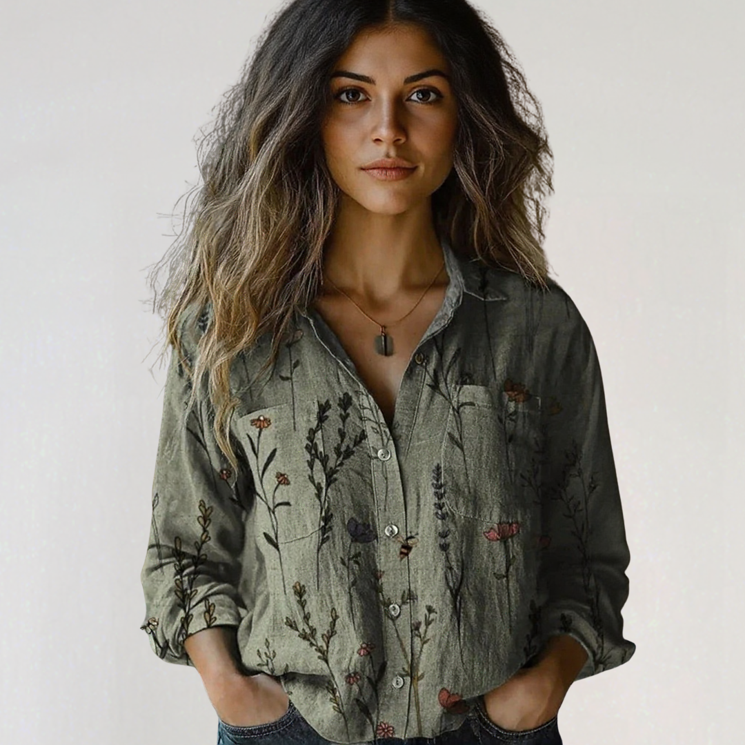 Georgeena | Vintage Cotton Long Sleeve Shirt