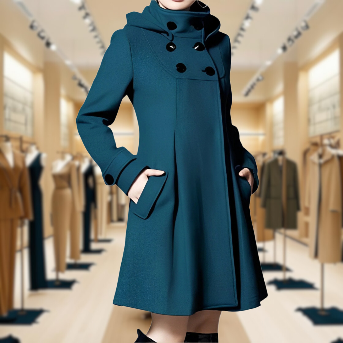 Suze – Hooded jacket with side pockets