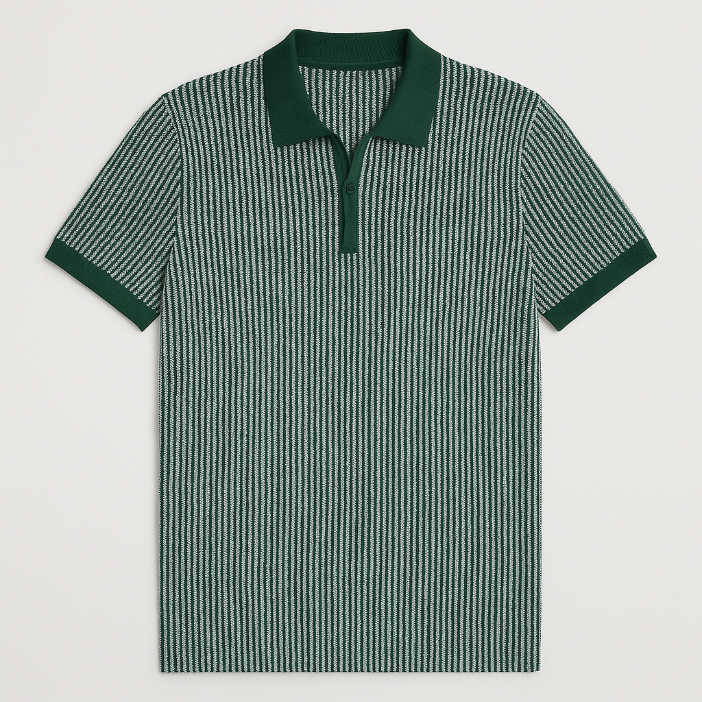Emeline - Classic Zip Polo Shirt