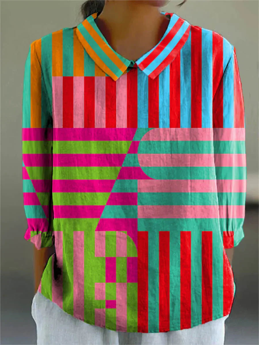 Zélie – striped pop blouse