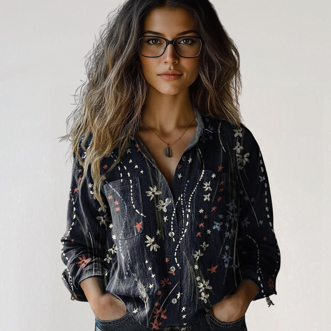 Georgeena | Vintage Cotton Long Sleeve Shirt