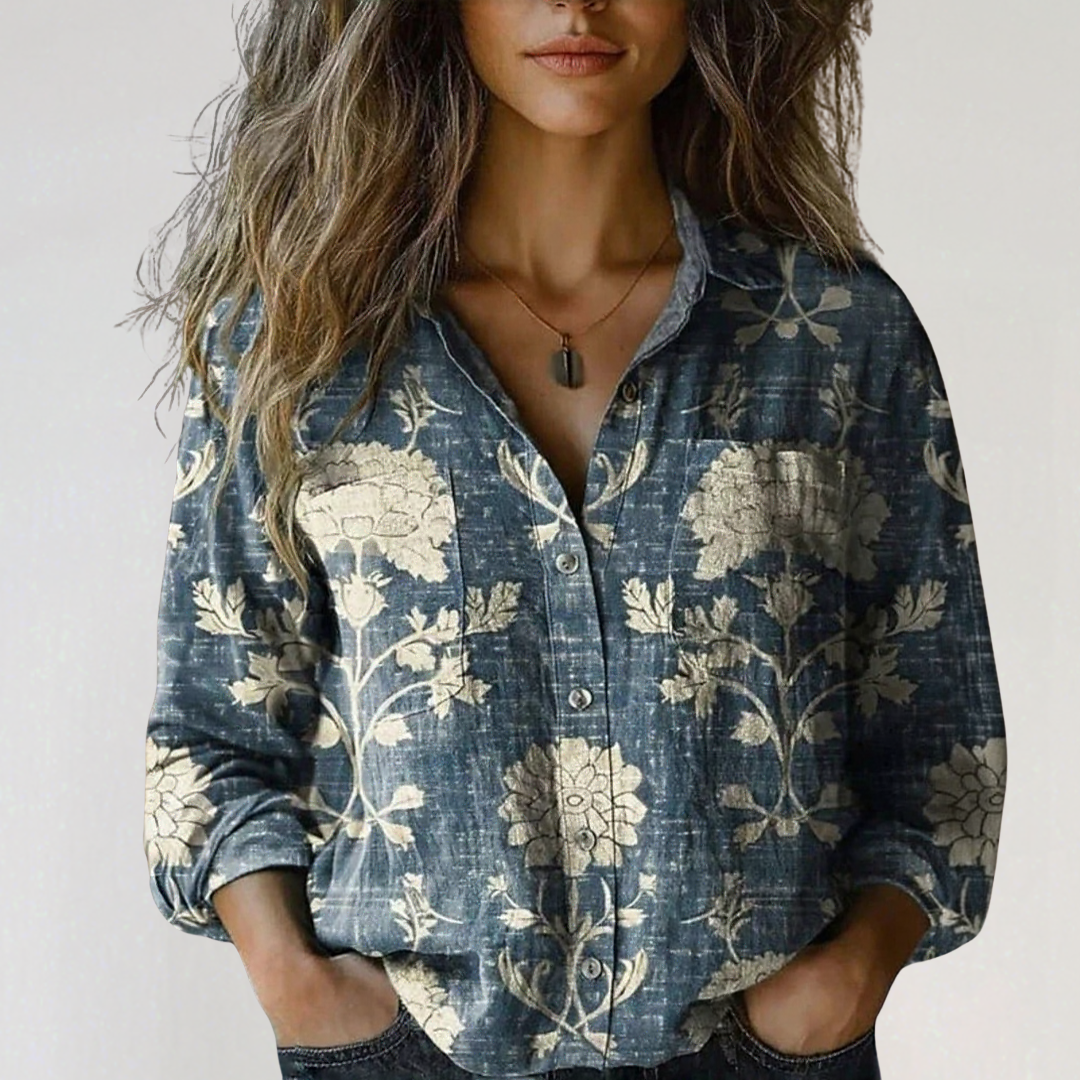 Georgeena | Vintage Cotton Long Sleeve Shirt