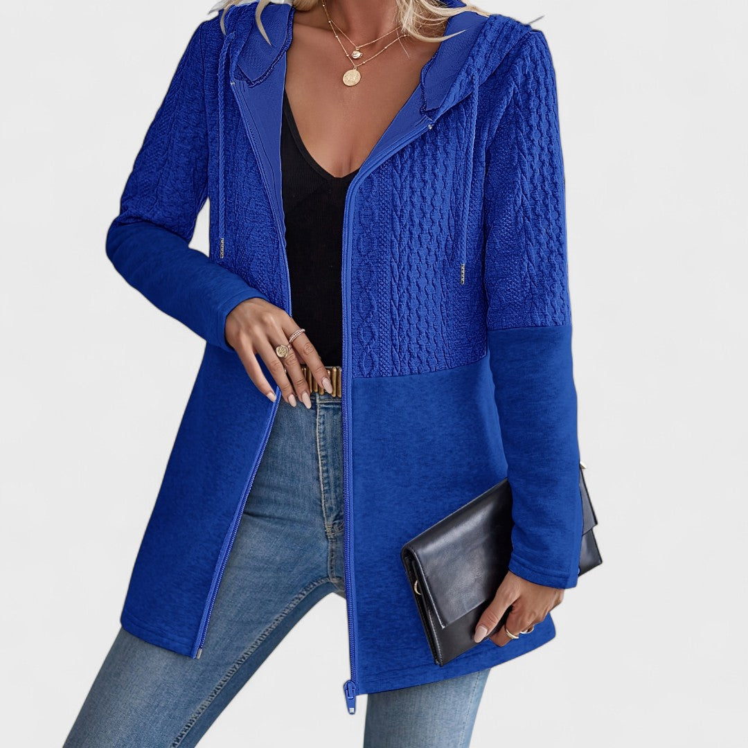 Valentino | Elegant Gray Hooded Cardigan for Women