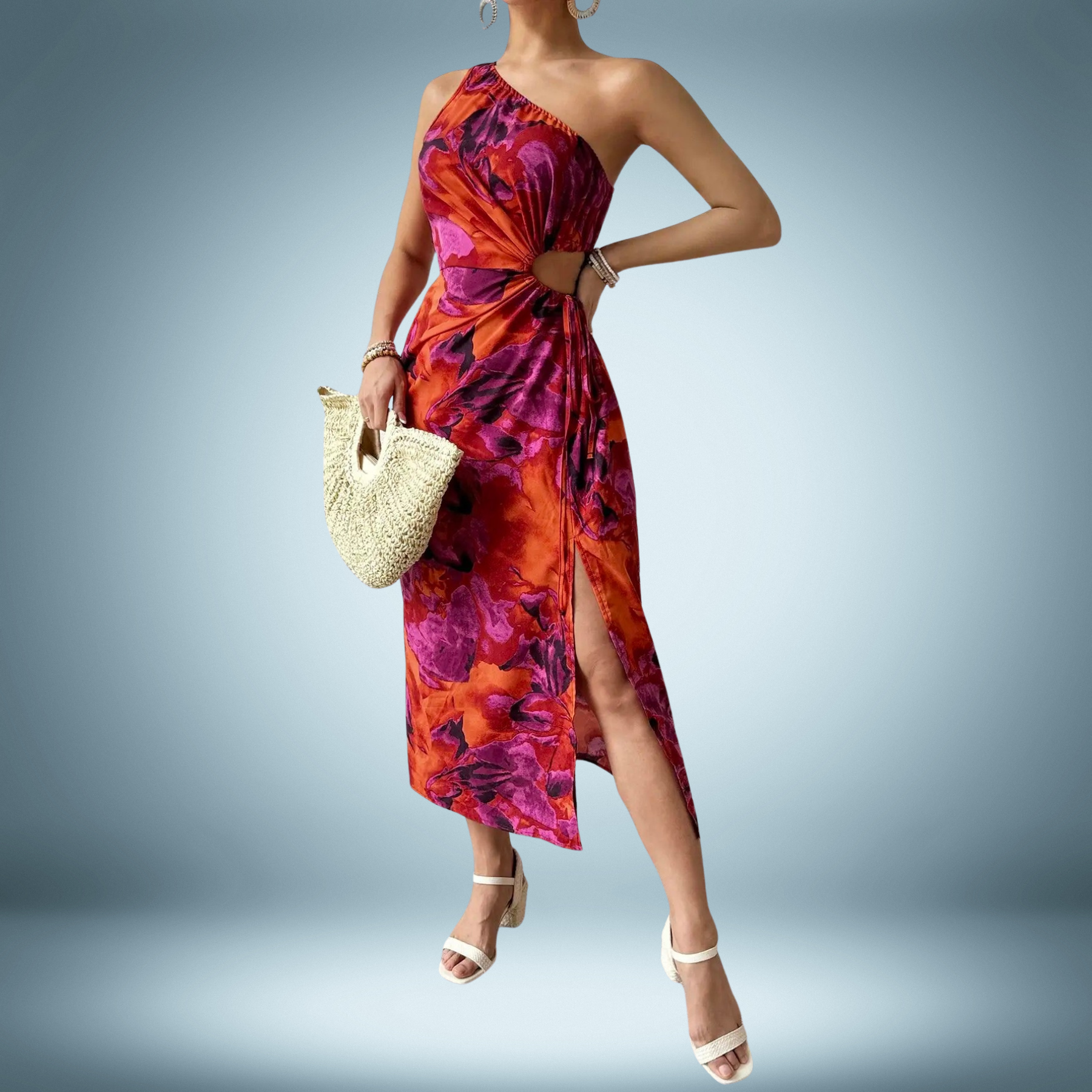 Sandra | One-Shoulder Knotted Bodycon Dress