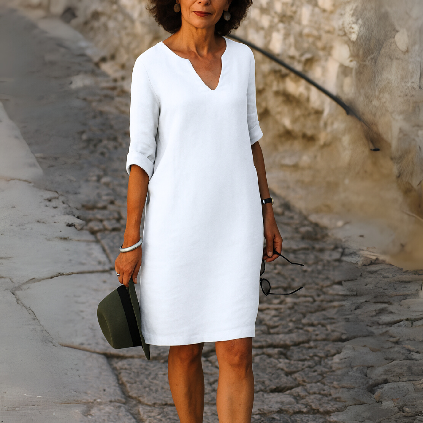 The Ria V-Neck Elegance Dress