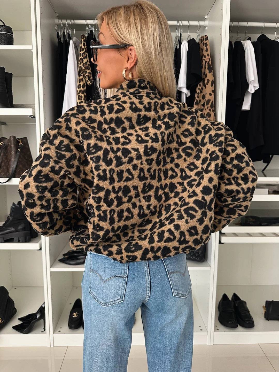Nova | Trendy Jacket with Leopard Print