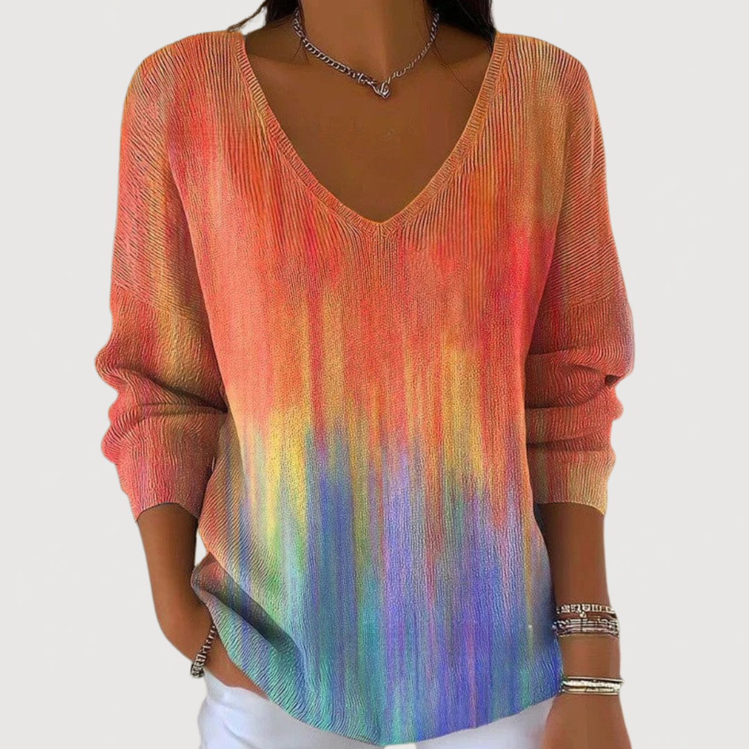 BRIELLE – COZY V-NECK SWEATER