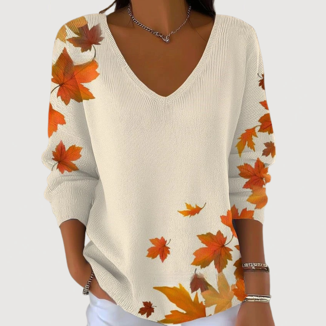 CELESTE – COZY V-NECK SWEATER