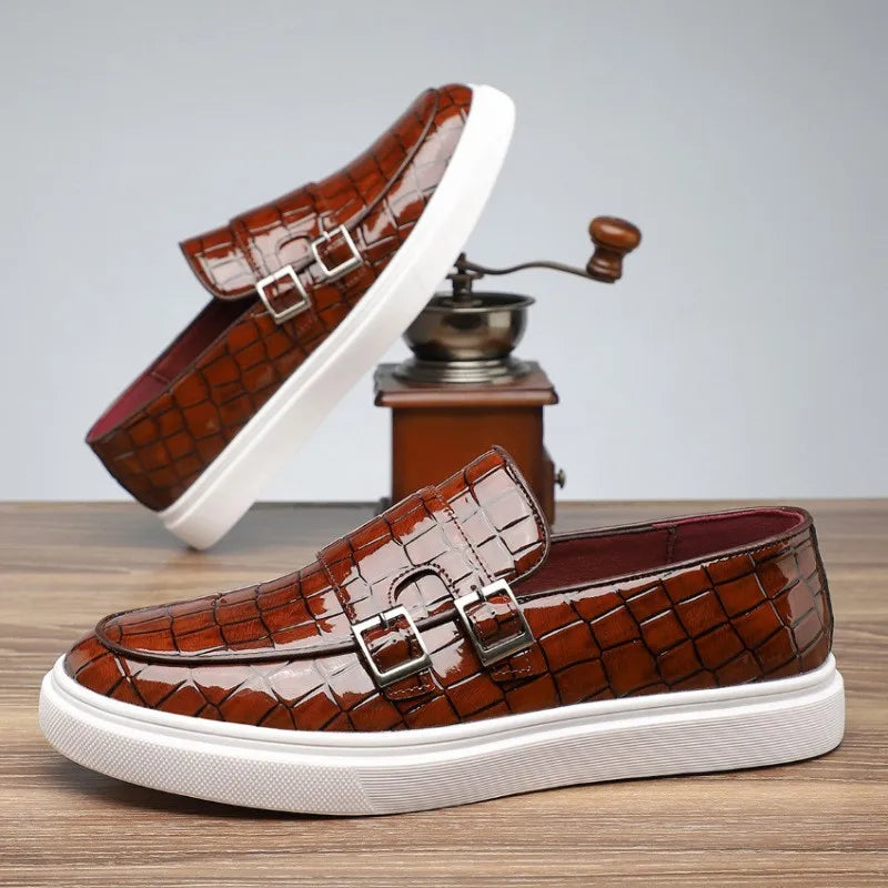 Ferraro - Alligator Leather Monk Strap Shoe