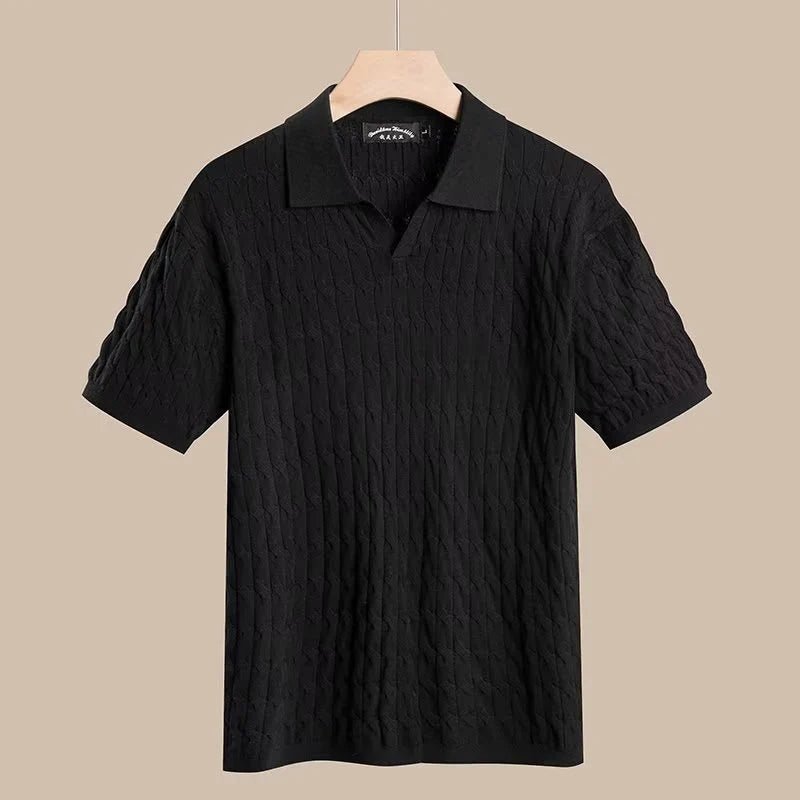 Virtuoso Ribbed Slim-Fit Polo