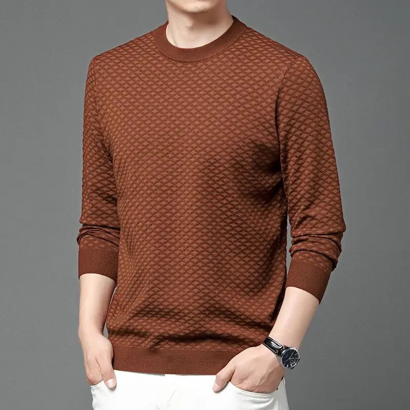 Honeycomb Knit Crewneck