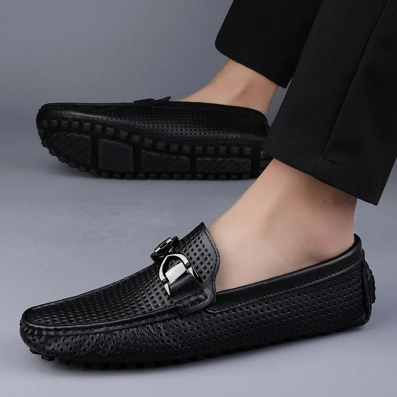 Zanari - Perforated Slip On Loafer