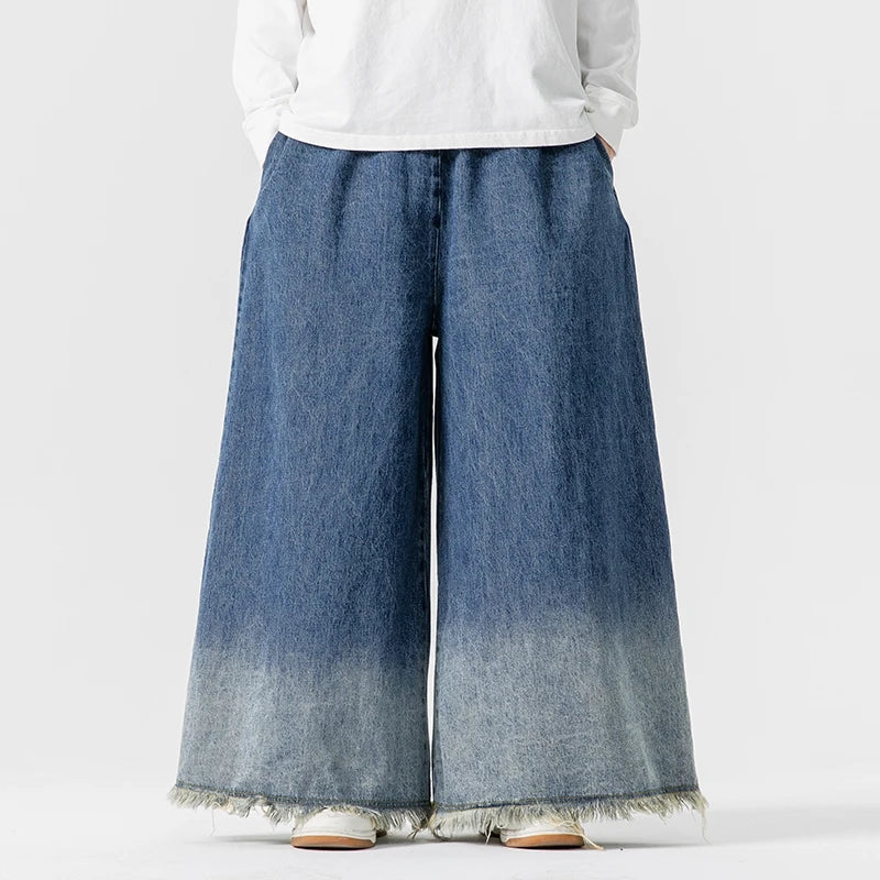 Higgins - Baggy Ombré Washed Jeans