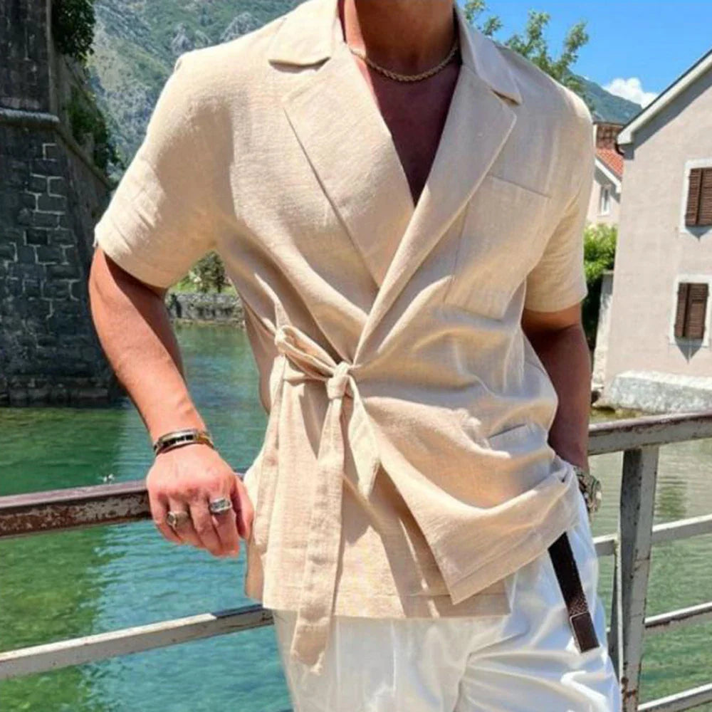Vittorio - Short Sleeve Wrap Shirt
