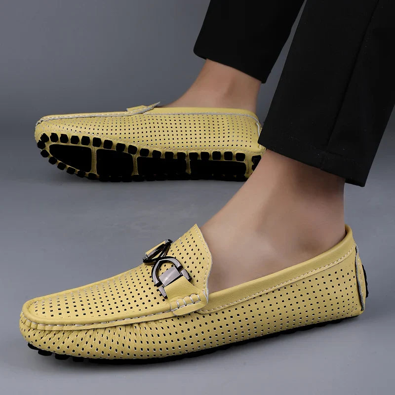 Zanari - Perforated Slip On Loafer