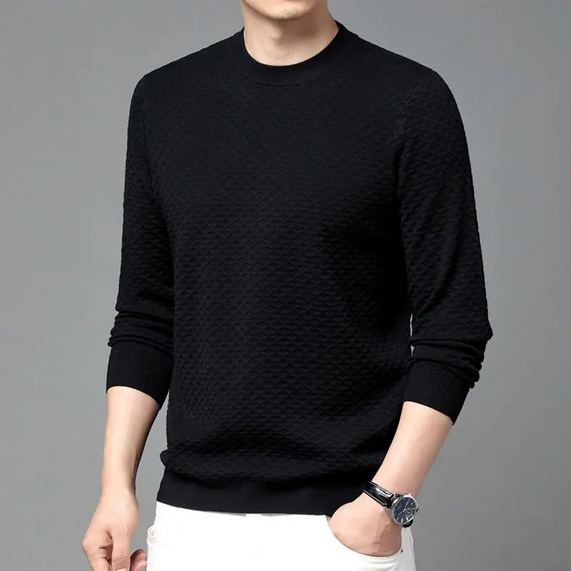 Honeycomb Knit Crewneck