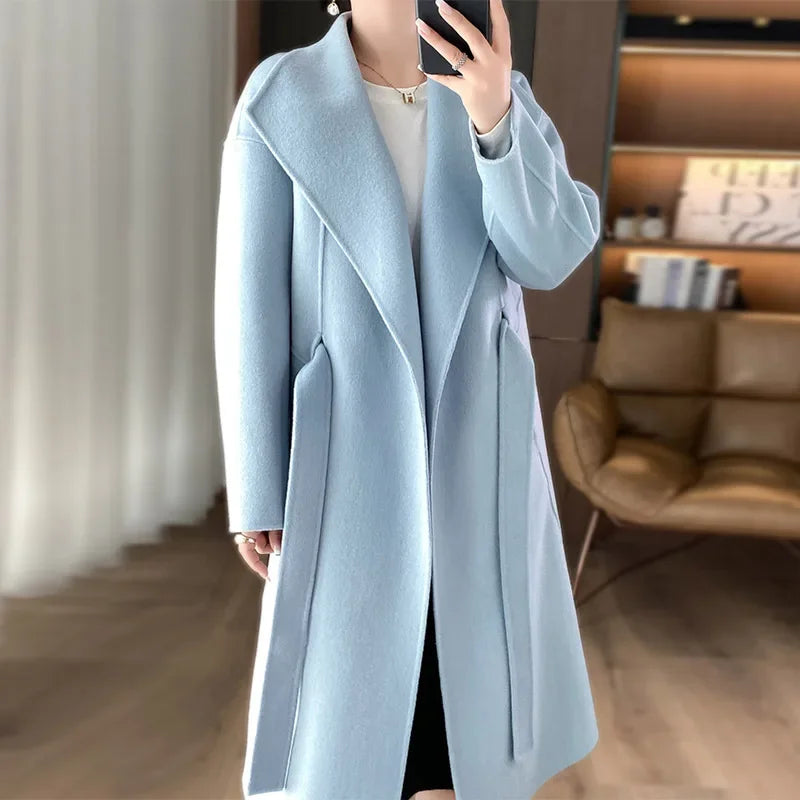 Casmira – Belted Double-Face Cashmere Coat