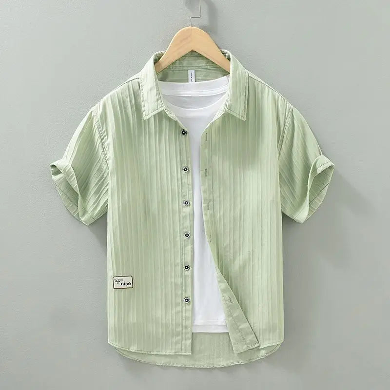 Bayside - Crinkle Cotton Shirt