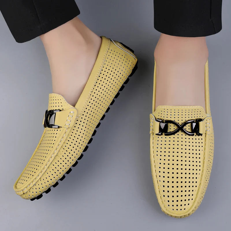 Zanari - Perforated Slip On Loafer