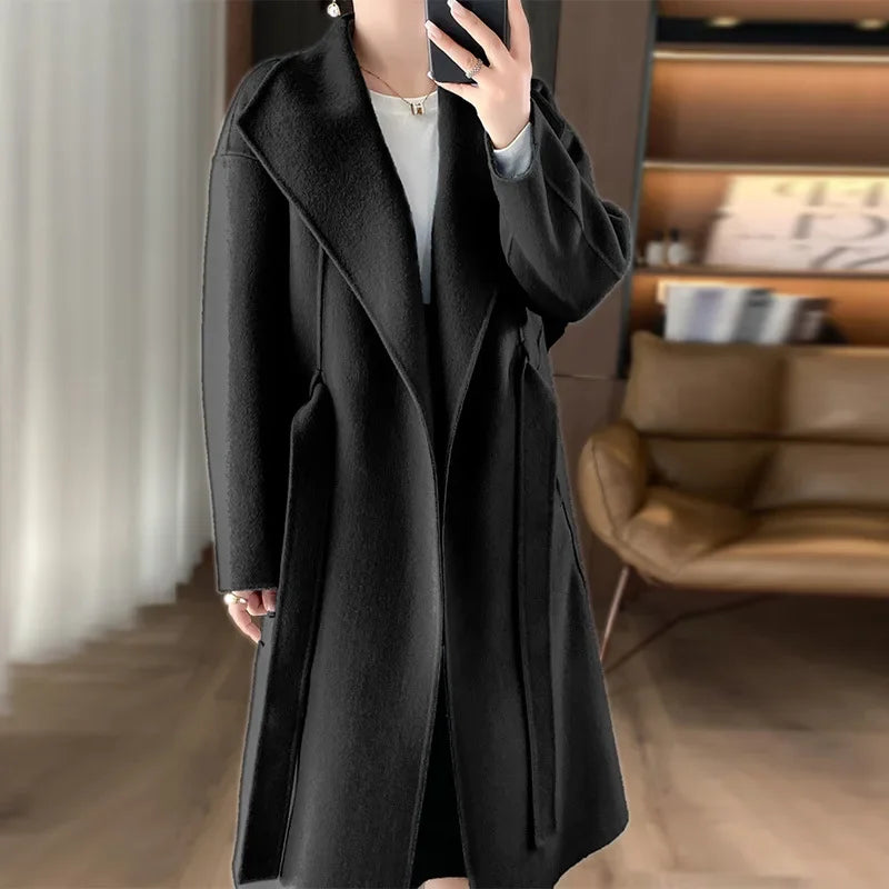 Casmira – Belted Double-Face Cashmere Coat