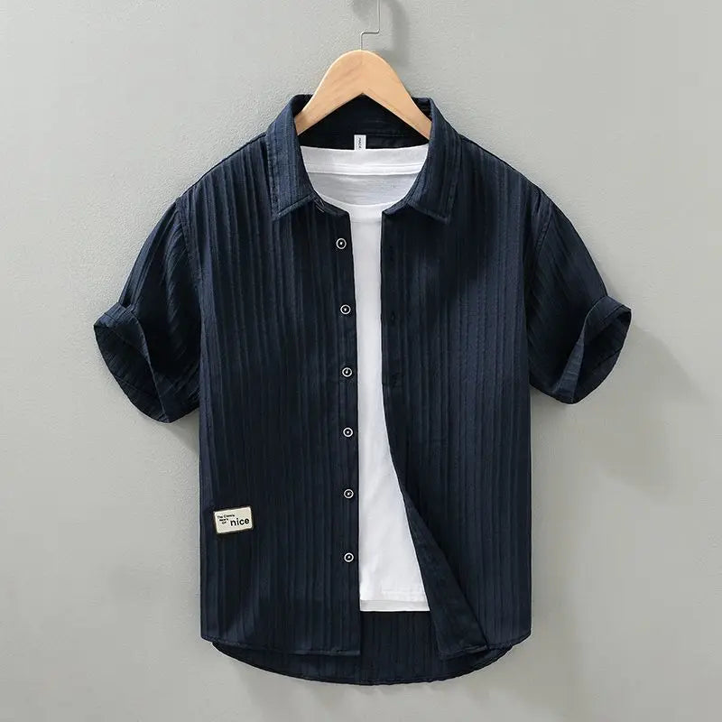 Bayside - Crinkle Cotton Shirt