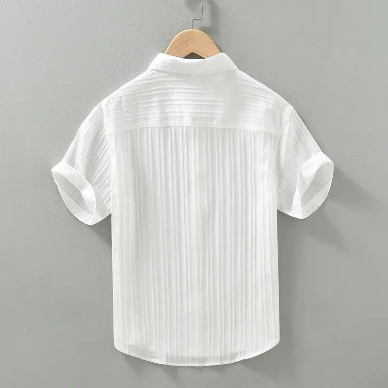 Bayside - Crinkle Cotton Shirt