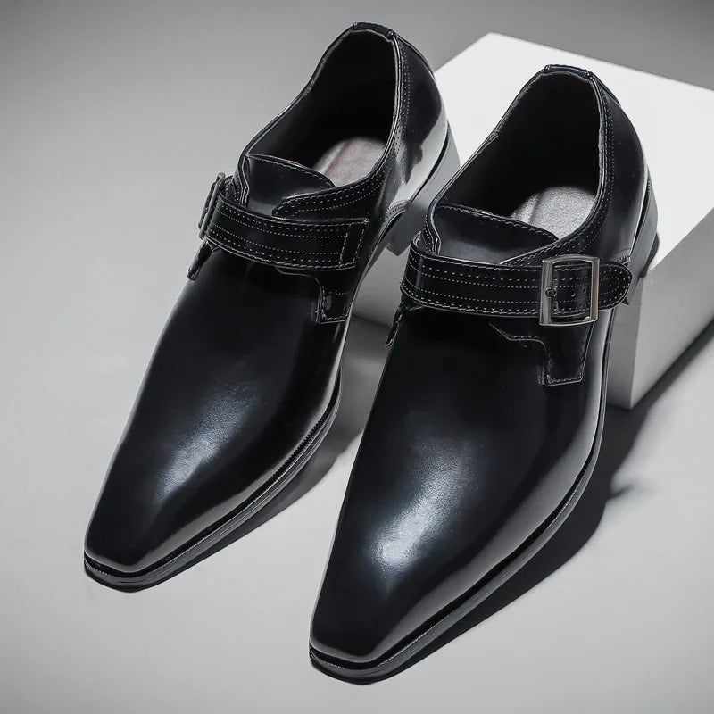 The Bellagio – Burnished Monk Strap Dress Shoe