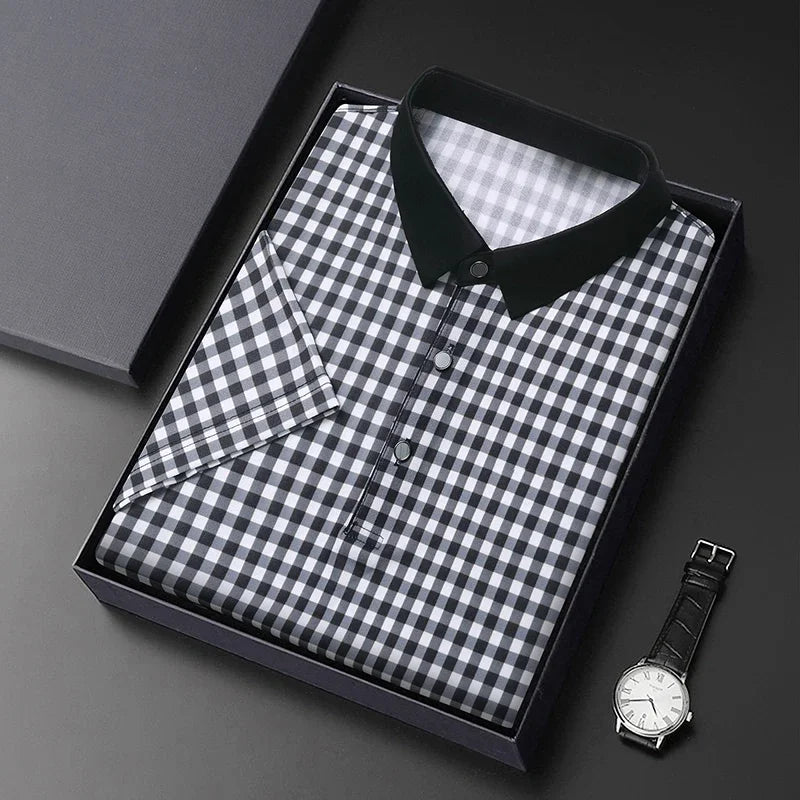 Oxford - Grid Plaid Polo
