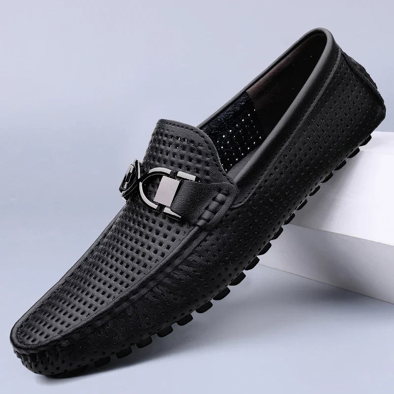Zanari - Perforated Slip On Loafer