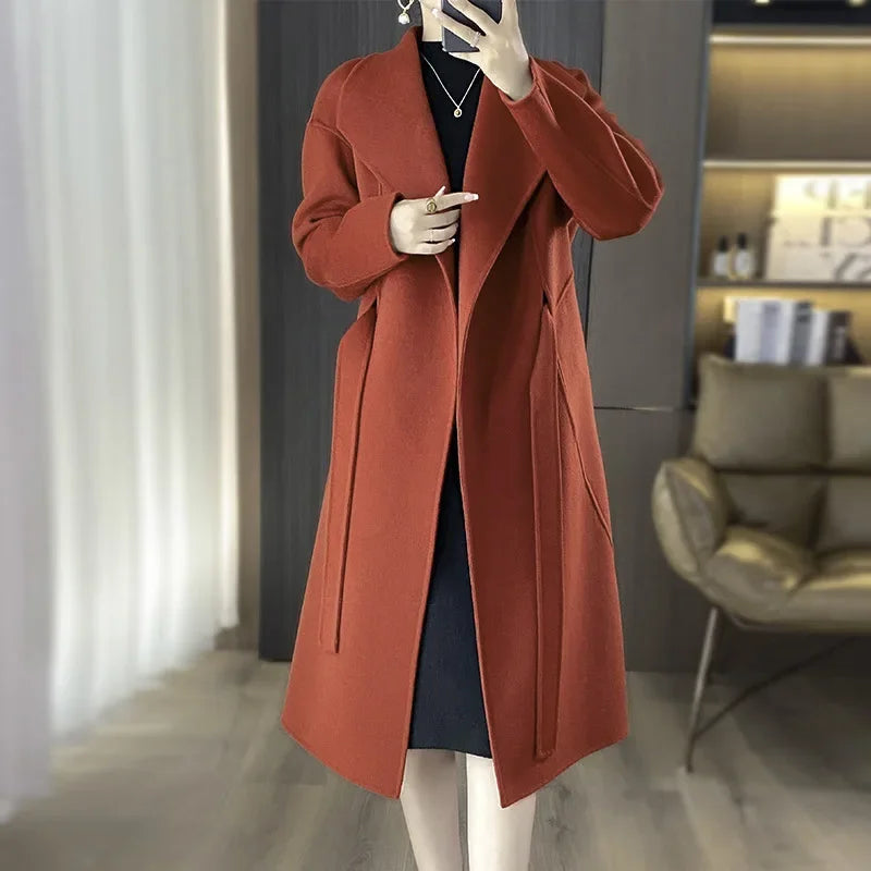 Casmira – Belted Double-Face Cashmere Coat