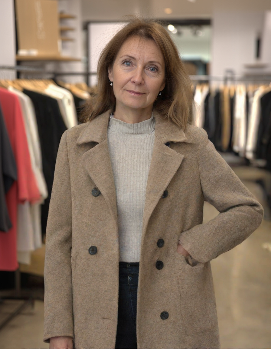 Stella-Marie | Women's Coat with High Collar