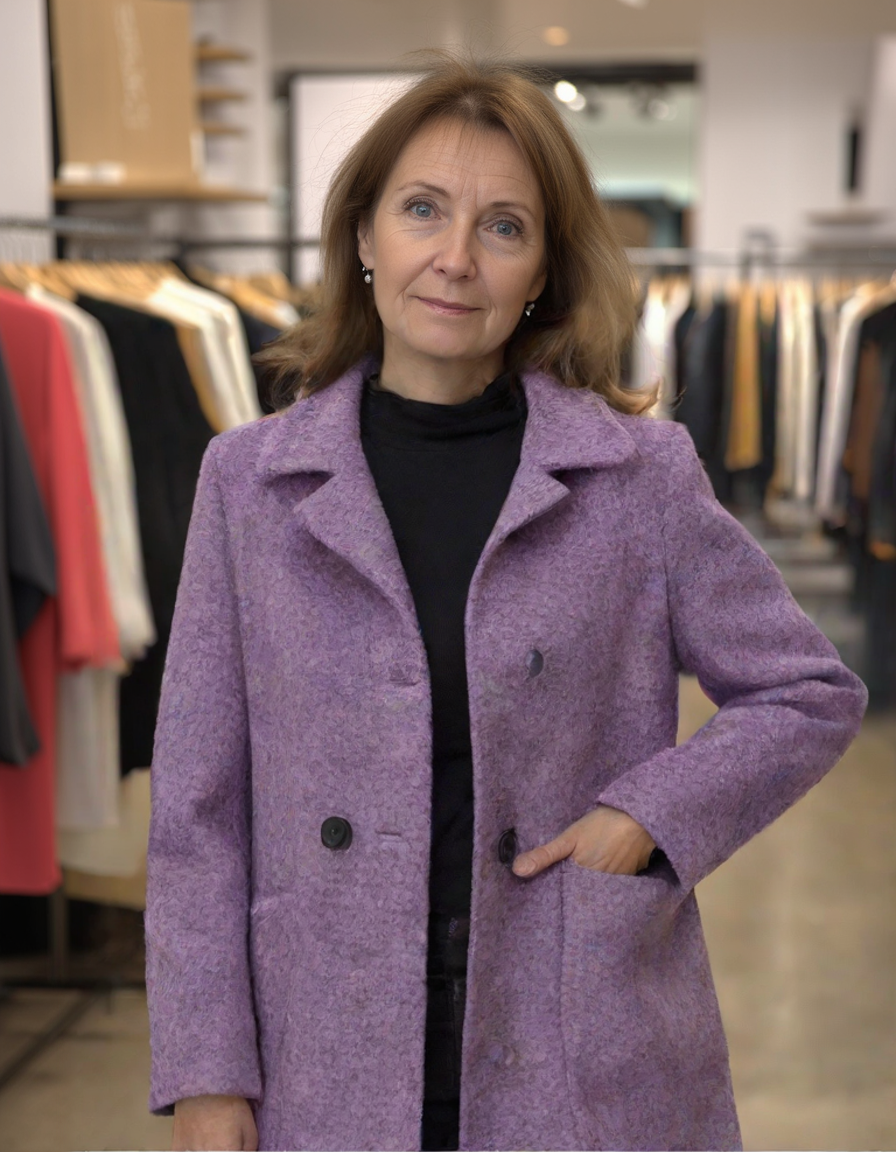 Stella-Marie | Women's Coat with High Collar