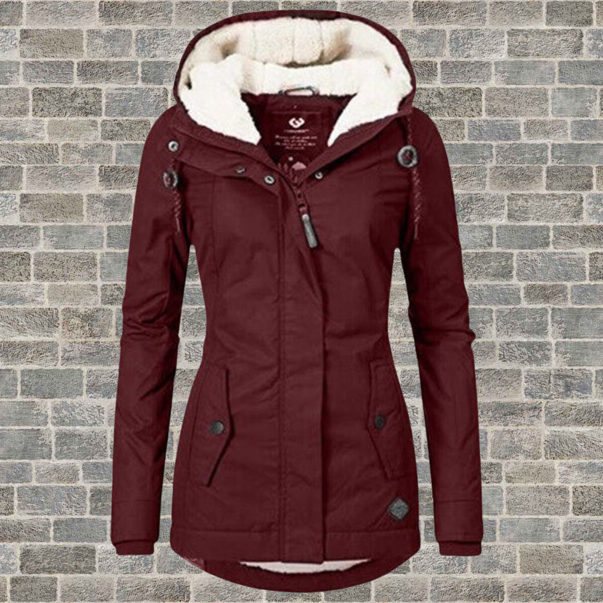 Jenna – Ultra-comfortable hooded sherpa coat