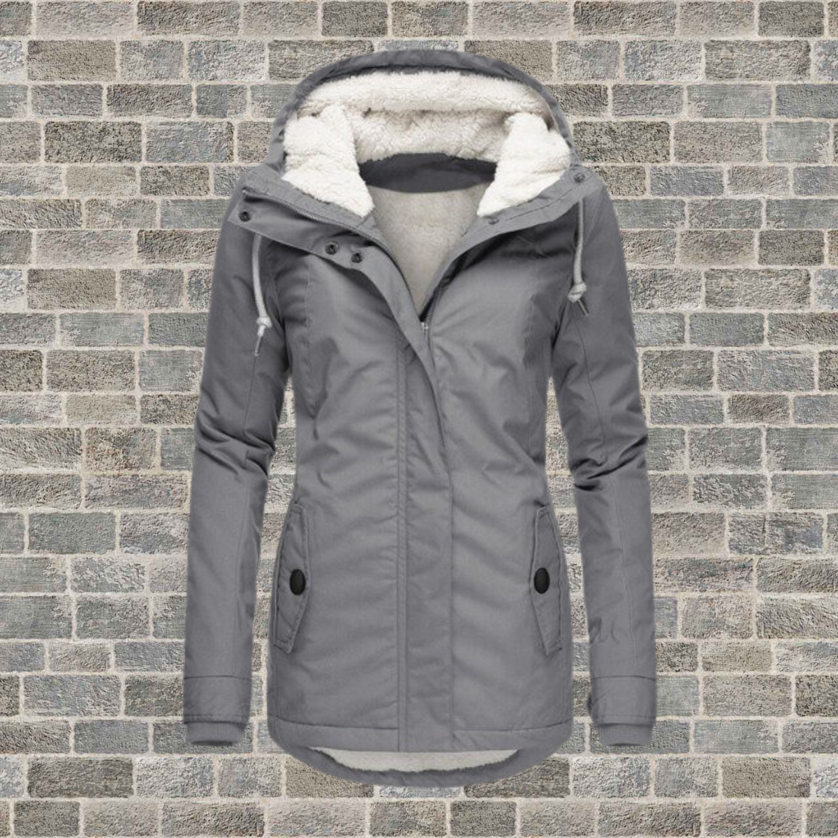 Jenna – Ultra-comfortable hooded sherpa coat