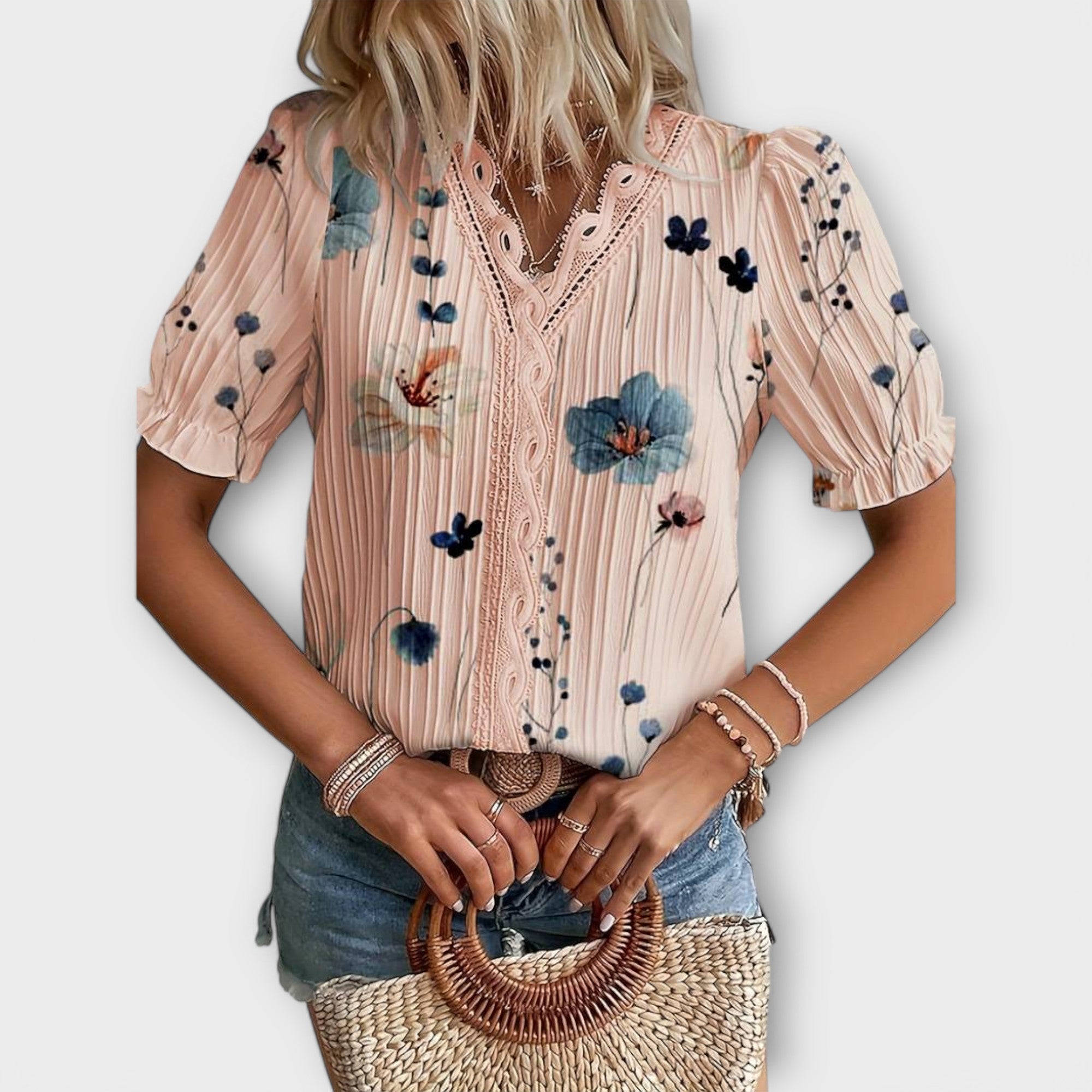 Emily – Stylish V-Neck Blouse