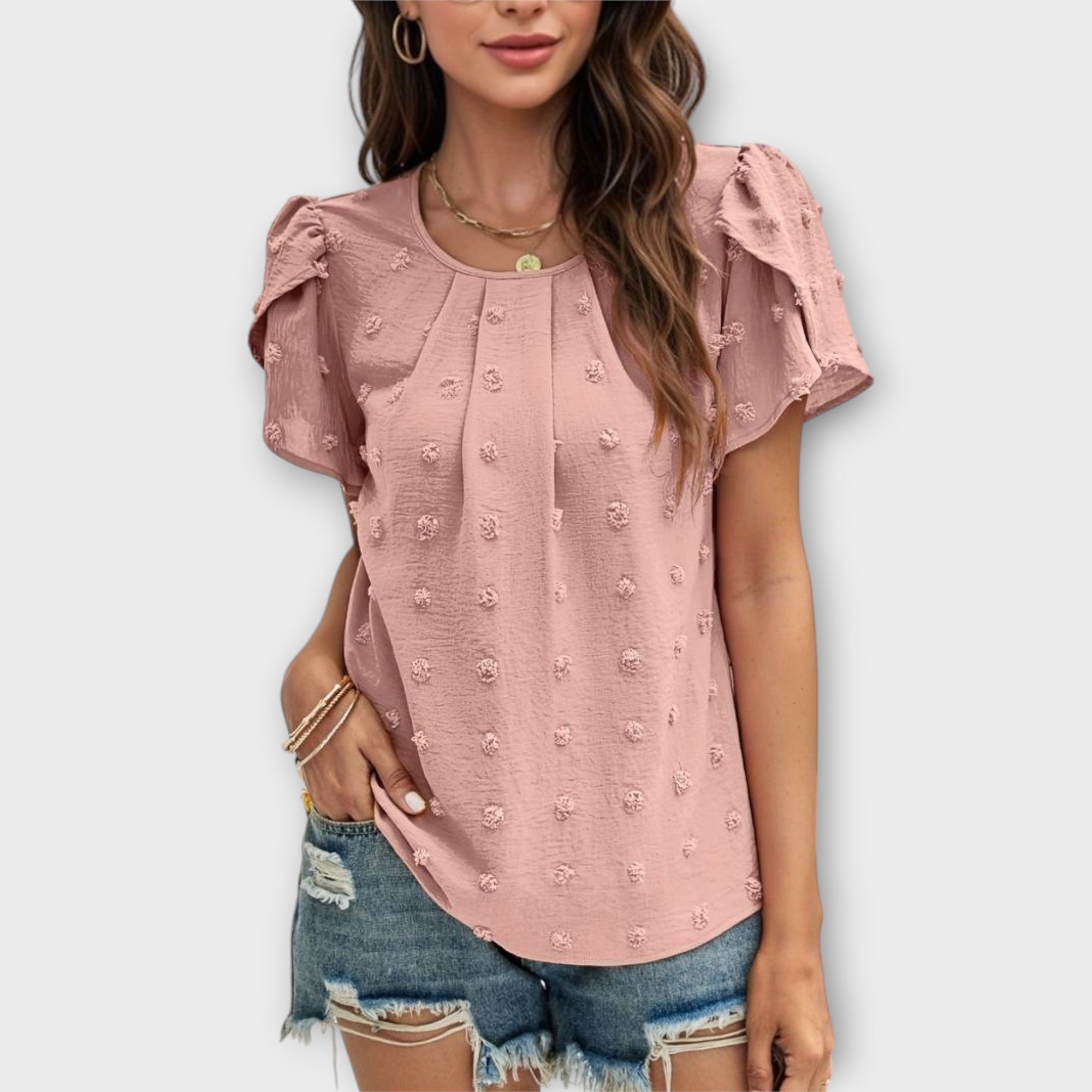 Charlotte – La blouse parfaite en Swiss-Dot