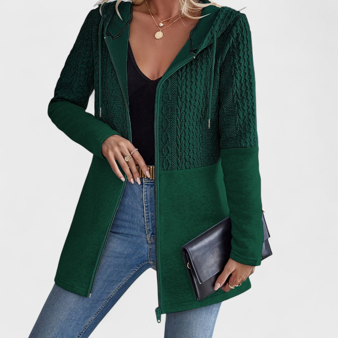 Valentino | Elegant Gray Hooded Cardigan for Women