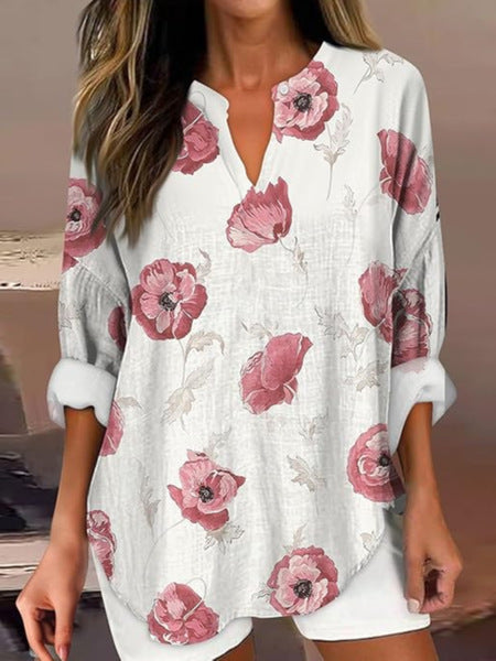 Eileen Poppy Garden Top