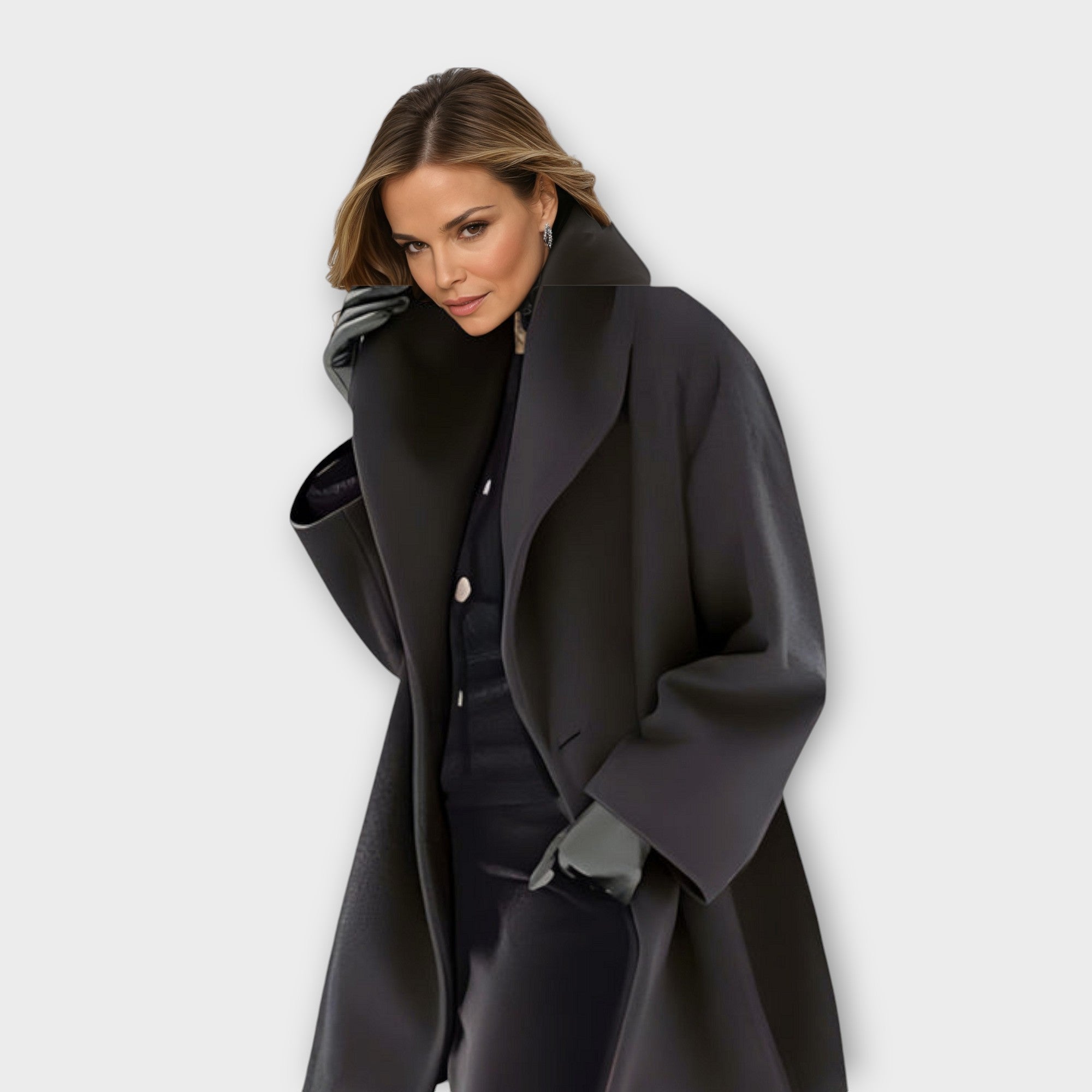 Emma – Premium windproof wool coat