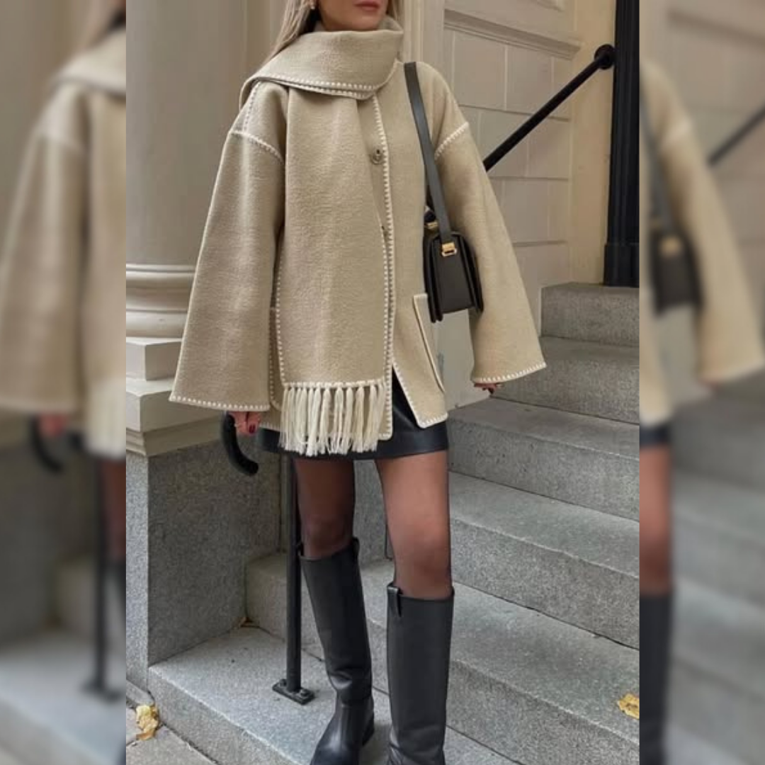 FREDERICA | Luxury coat with buttons