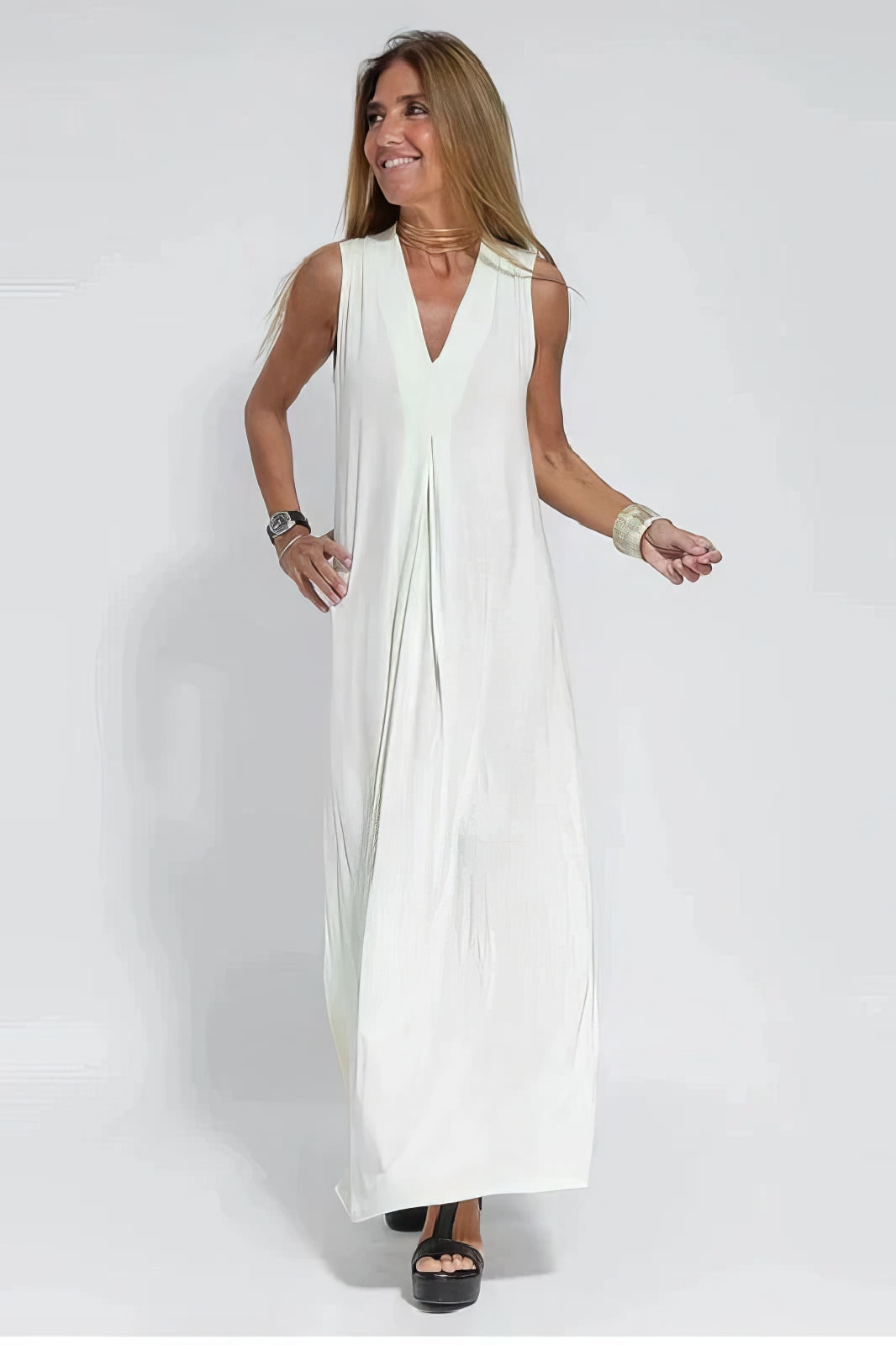 ELISE | Elegant Long Dress with Included Cardigan