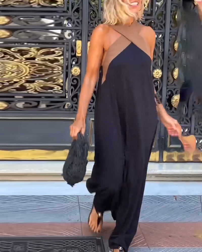 SIENNA | Trendy Chic Dress with Open Back and Crossed Neckline