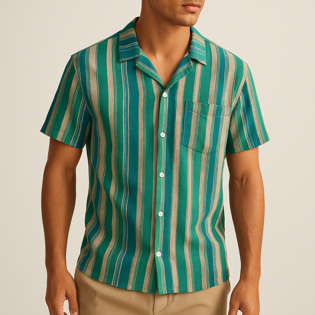 Quinerly - Textured Striped Polo