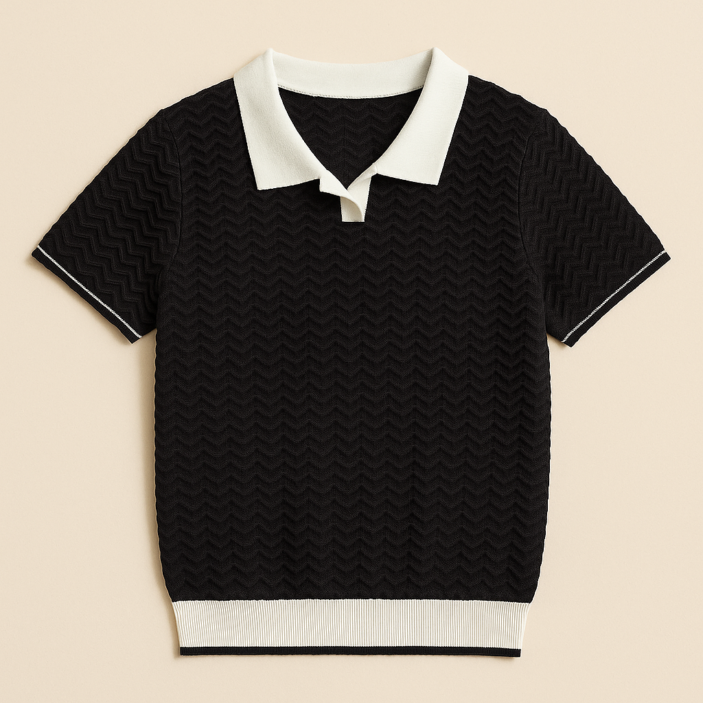 De Luca - Ripple Weave Polo Shirt