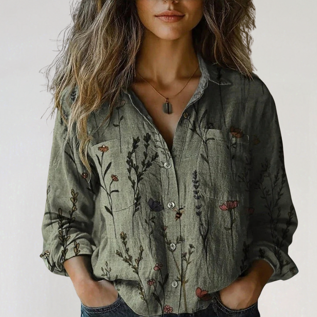 Georgeena | Vintage Cotton Long Sleeve Shirt