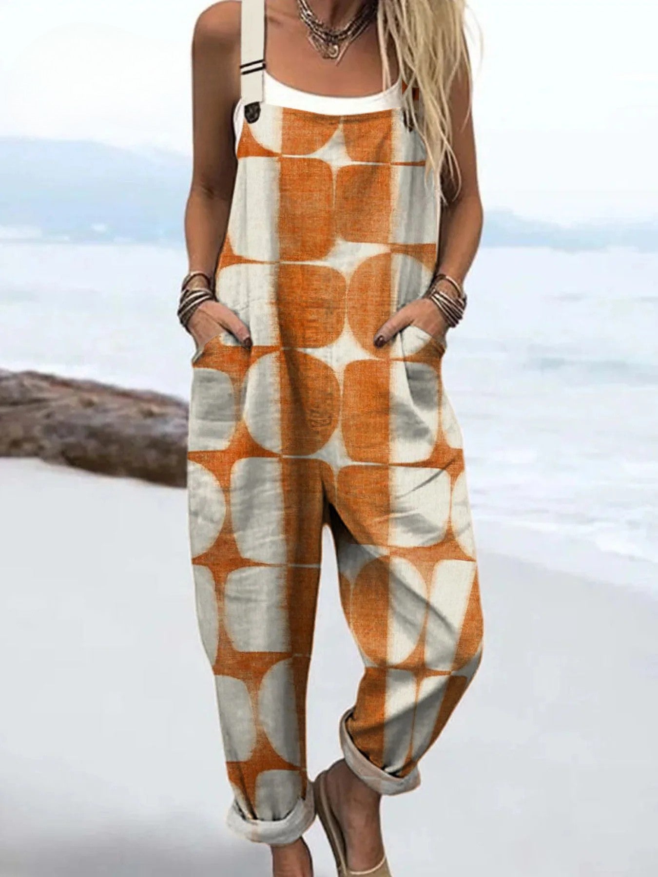 Ronja | Retro Rust Colored Overalls