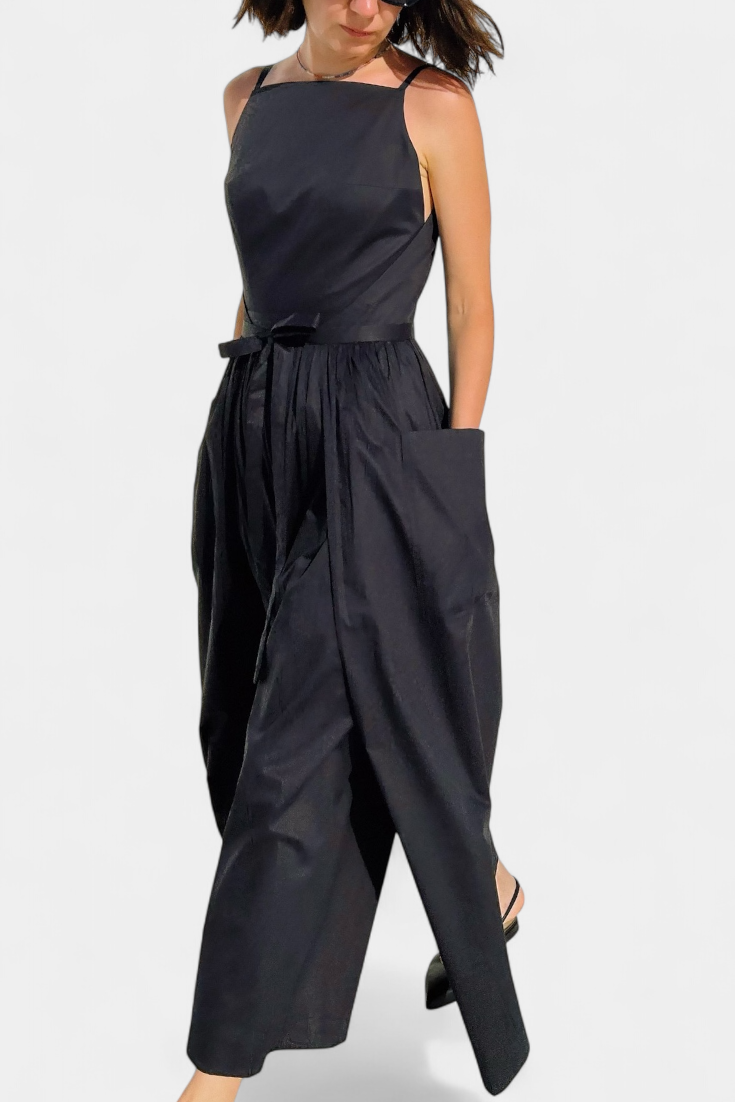SERENA | Long Dress with Adjustable Ties for a Romantic Look and Summer Comfort