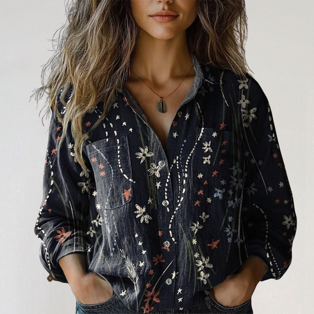 Georgeena | Vintage Cotton Long Sleeve Shirt