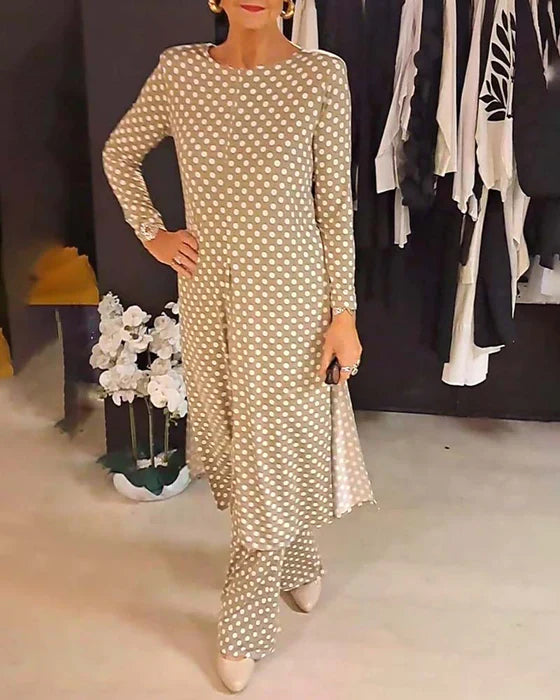 LILIANA | Two-Piece Polka Dot Set for an Elegant and Casual Summer Style
