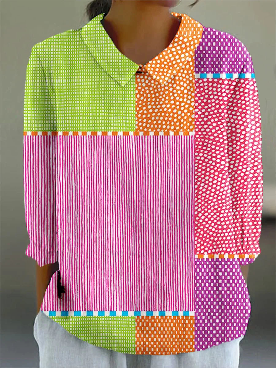 Joséphine – joyful patchwork blouse